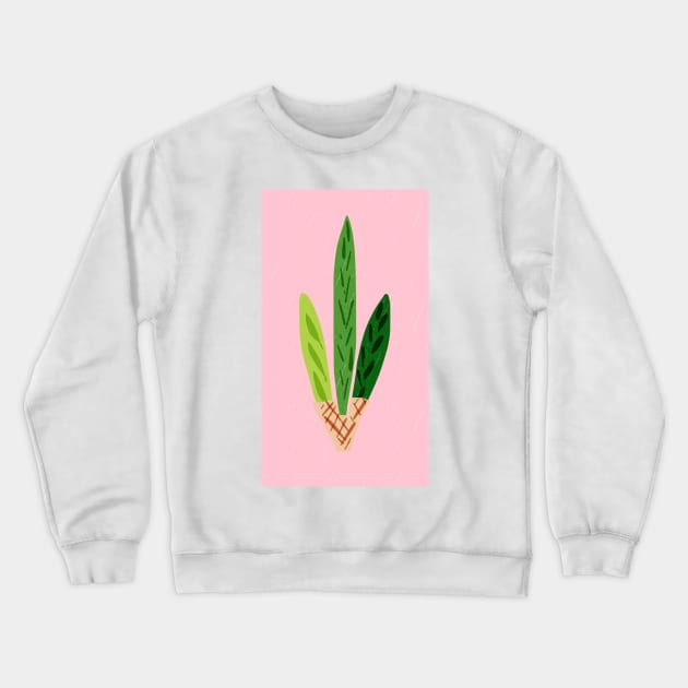 Lulav Pink Print Crewneck Sweatshirt by TillaCrowne